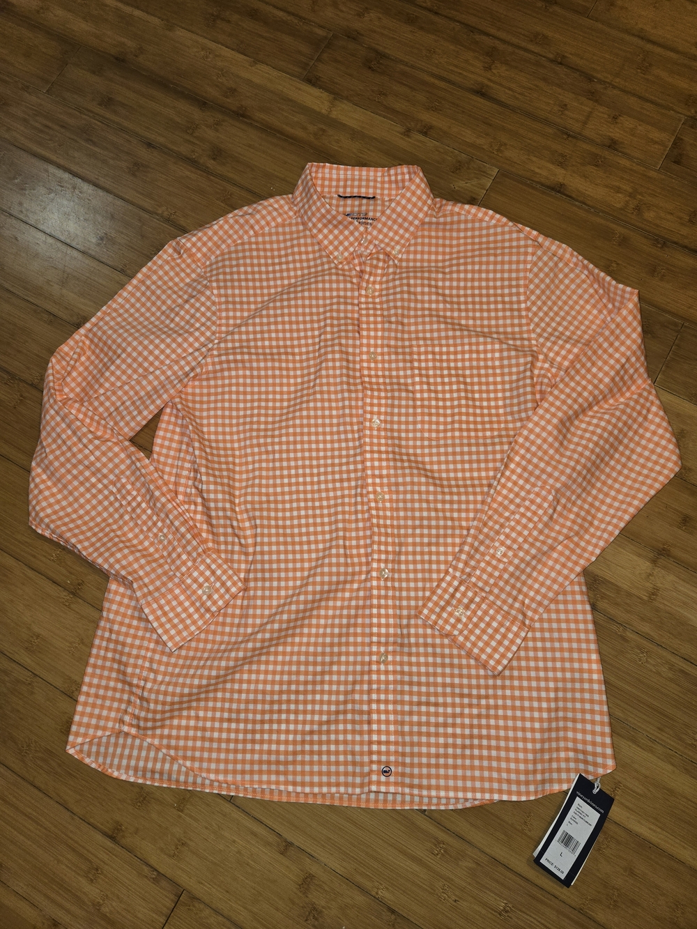 NWT Vineyard Vines On-The-Go Performance brrr button down shirt Men's Large
